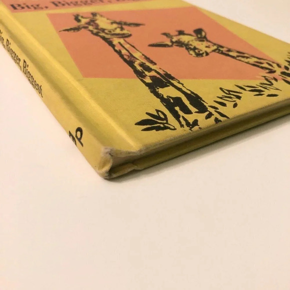 Vintage 1959 Big Bigger Biggest  Dolch First Reading Book Giraffes - Picture 4 of 16